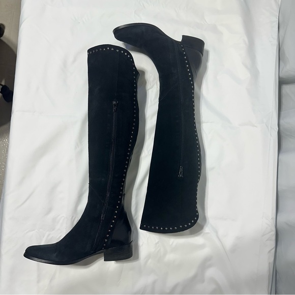 Lavorazione Artigiana OTK Boots Leather Suede Studded EU 37 / US 7 - Picture 5 of 10